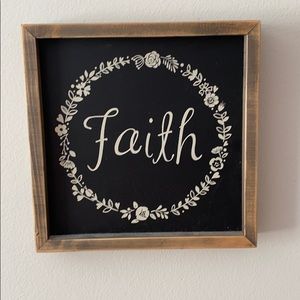 “Faith” wall art